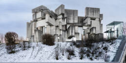 Außenaufnahme der Wotrubakirche in Wien fotografiert von Thorsten Scherz