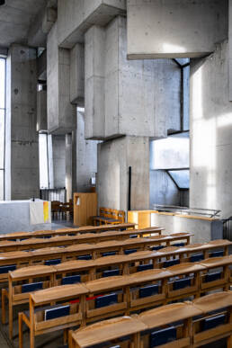 Innenaufnahme der Wotrubakirche in Wien fotografiert von Thorsten Scherz